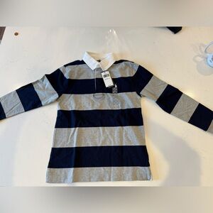 Ralph Lauren Navy and Gray Rugby Boys Polo size 10/12